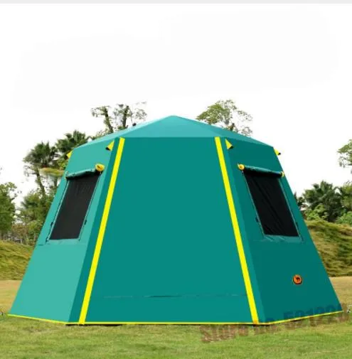 UV Aluminum Rod Flexible Automatic Tent Risk-free Hexagonal