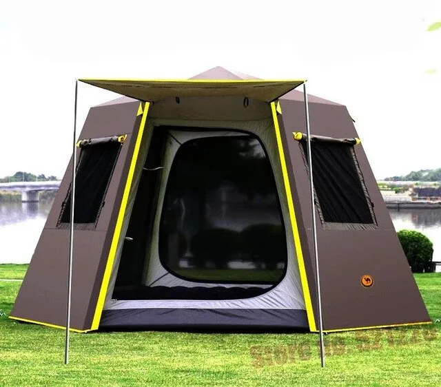 UV Aluminum Rod Flexible Automatic Tent Risk-free Hexagonal