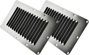 Vinland Marine 304 Stainless Steel Vent Cover, Louvered Vent Cover, Marine Vents, Louver Plate, Louver Vent, Bilge Vent Cover, Boat Cover Vent, Louvered Panels, for Boat, Ship, Yacht, Sailboat