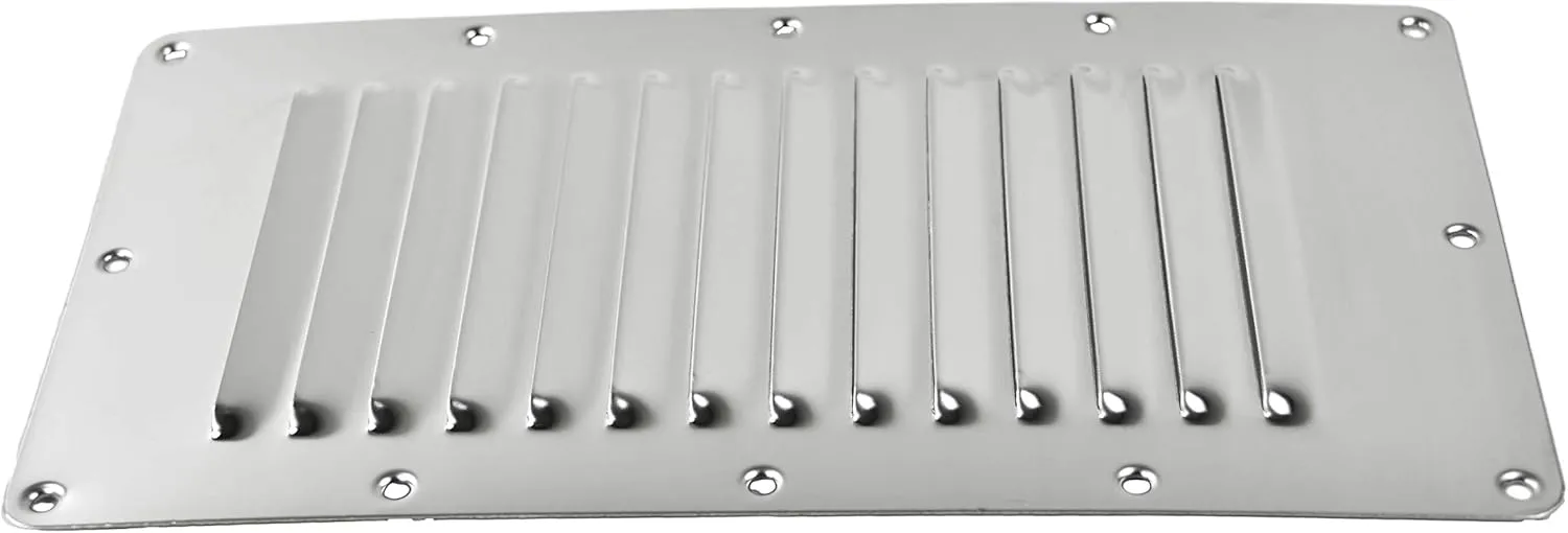 Vinland Marine 304 Stainless Steel Vent Cover, Louvered Vent Cover, Marine Vents, Louver Plate, Louver Vent, Bilge Vent Cover, Boat Cover Vent, Louvered Panels, for Boat, Ship, Yacht, Sailboat
