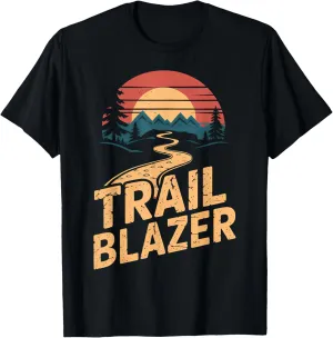 Vintage Mountain Hiker Trail Blazer Retro Hiking Camping T-Shirt