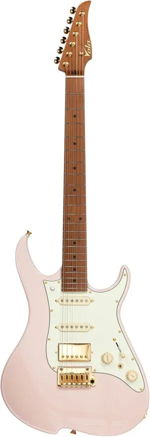 Vola Electric Guitar OZ JRM J1 Shell Pink Gloss Handmade in Japan MIJ Roasted Maple Neck Gotoh Bridge Gotoh Locking Tuner Signature model 6 Strings Modern C Neck For All Levels