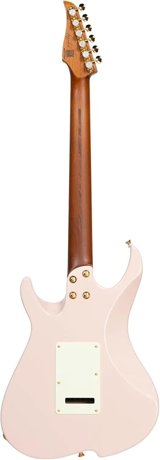 Vola Electric Guitar OZ JRM J1 Shell Pink Gloss Handmade in Japan MIJ Roasted Maple Neck Gotoh Bridge Gotoh Locking Tuner Signature model 6 Strings Modern C Neck For All Levels