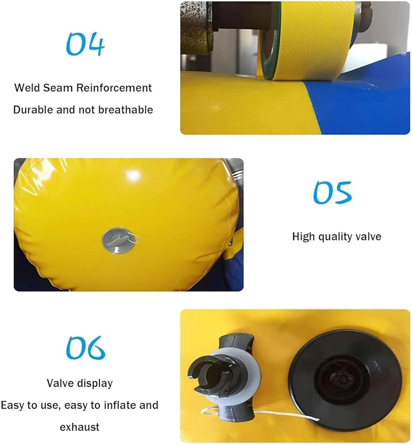 Water Inflatable PVC Jumping Bag Pillow Trampoline Toys, with Air Pump for Adults and Children Playground