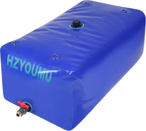 Water Tank 500L/130G Water Bladder Storage Container Foldable Portable Large Capacity Soft Bag Suitable for Outdoor Easy to Carry Out