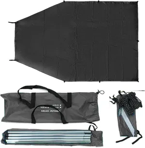 Waterproof Car Camping Tarp Sun Shelter, Tarp Canopy for Camping, Portable Auto Canopy Camper Trailer for Camping Outdoor SUV Beach