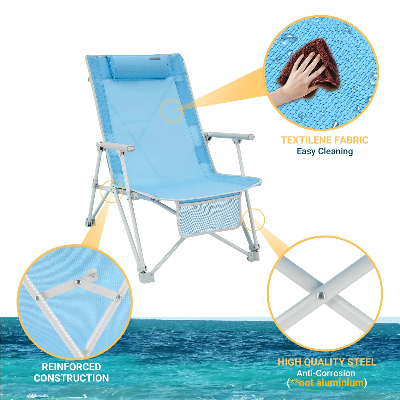 WEJOY Daydream Beach Chair - Relaxation and Comfort by the Shore