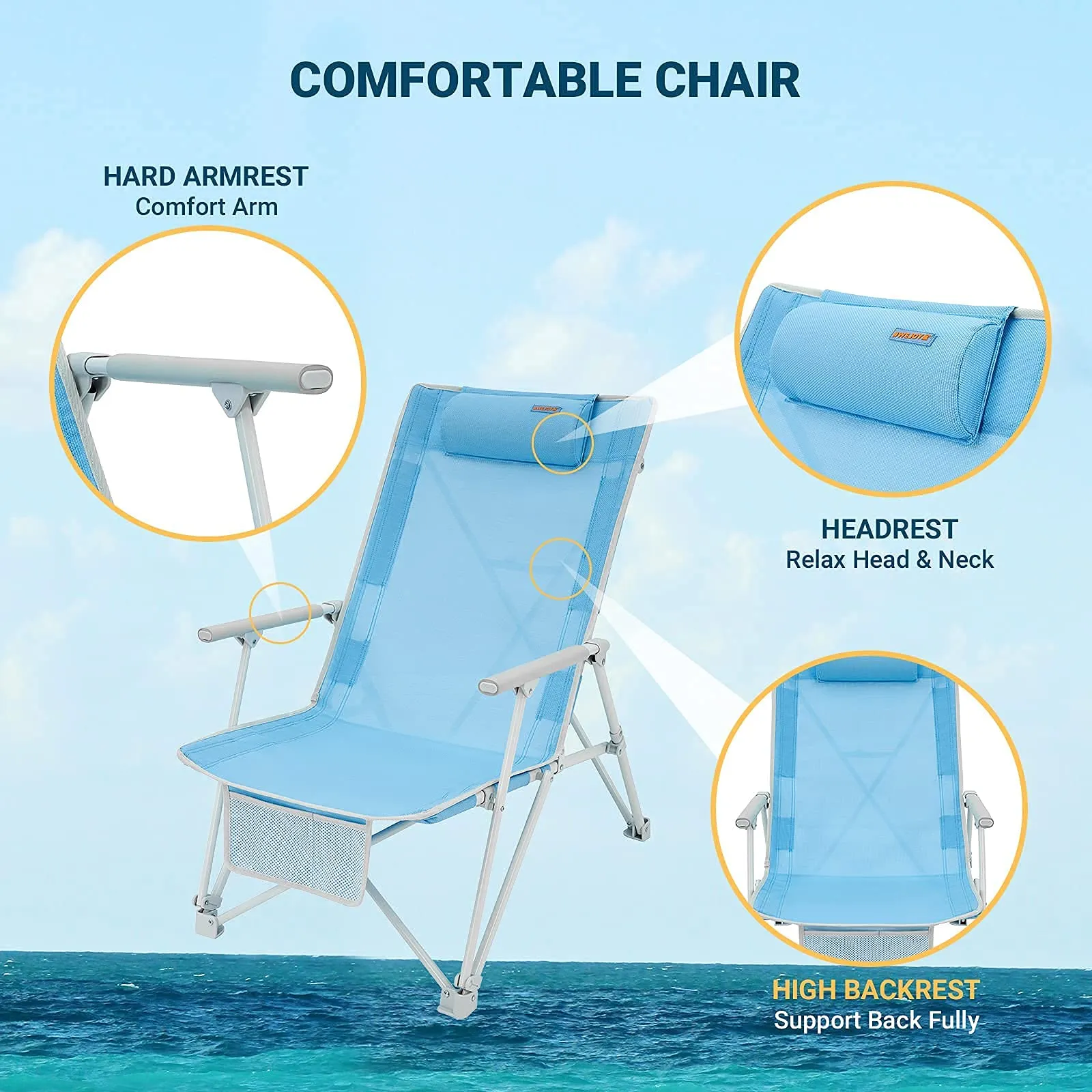 WEJOY Daydream Beach Chair - Relaxation and Comfort by the Shore