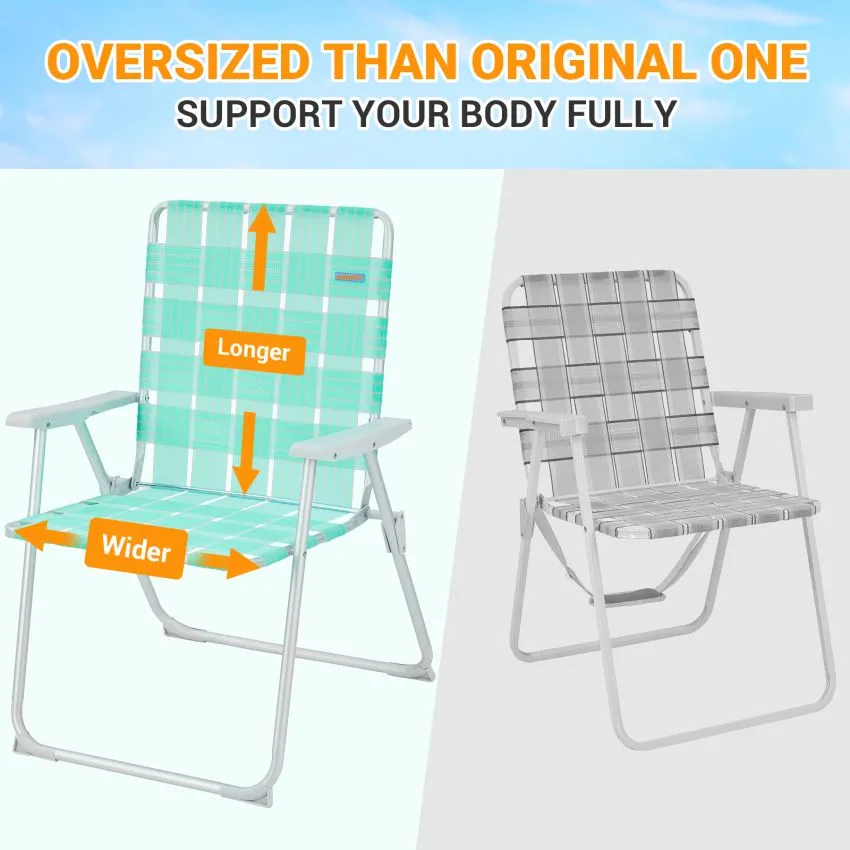 WEJOY South Molle Plus Beach Chair Set of 2