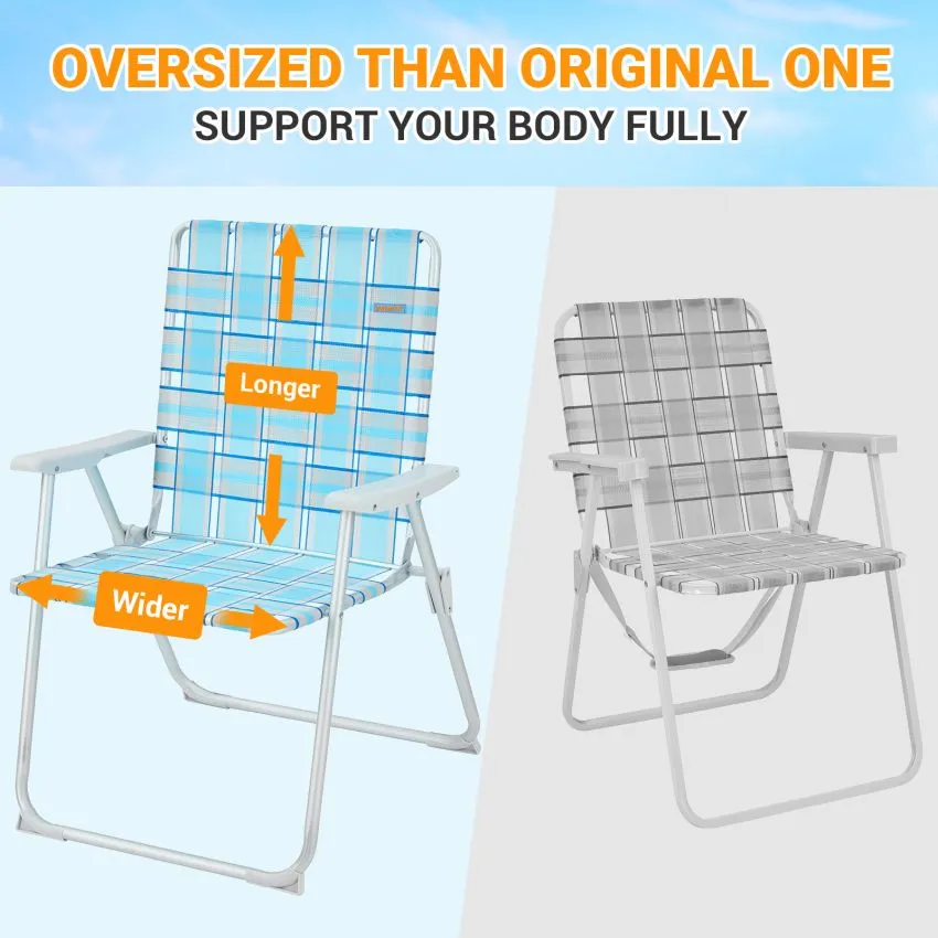 WEJOY South Molle Plus Beach Chair Set of 2