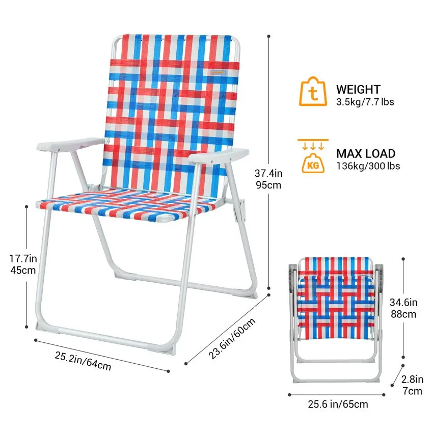 WEJOY South Molle Plus Beach Chair Set of 2