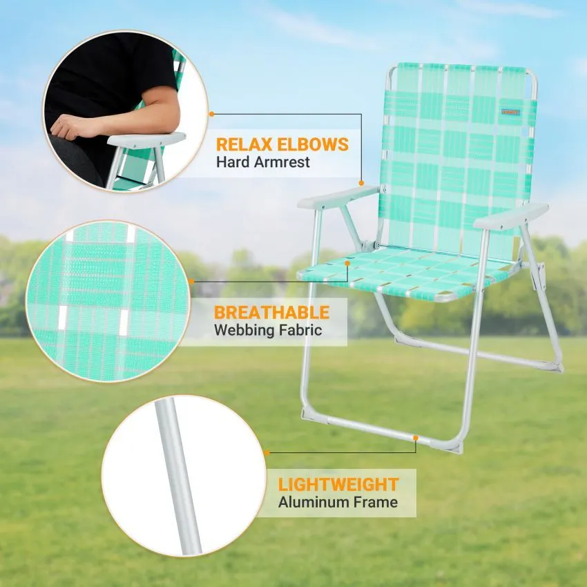 WEJOY South Molle Plus Beach Chair Set of 2