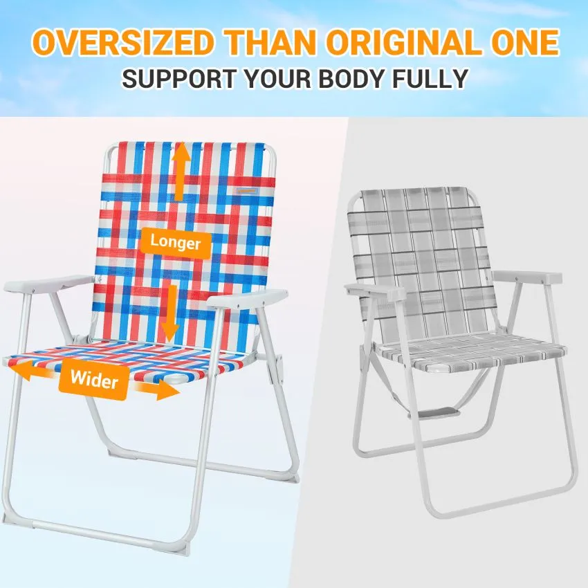 WEJOY South Molle Plus Beach Chair Set of 2