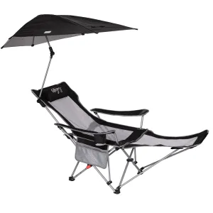 WEJOY Sunshade Lounge Chair 2 in 1 Recliner Chair with Umbrella