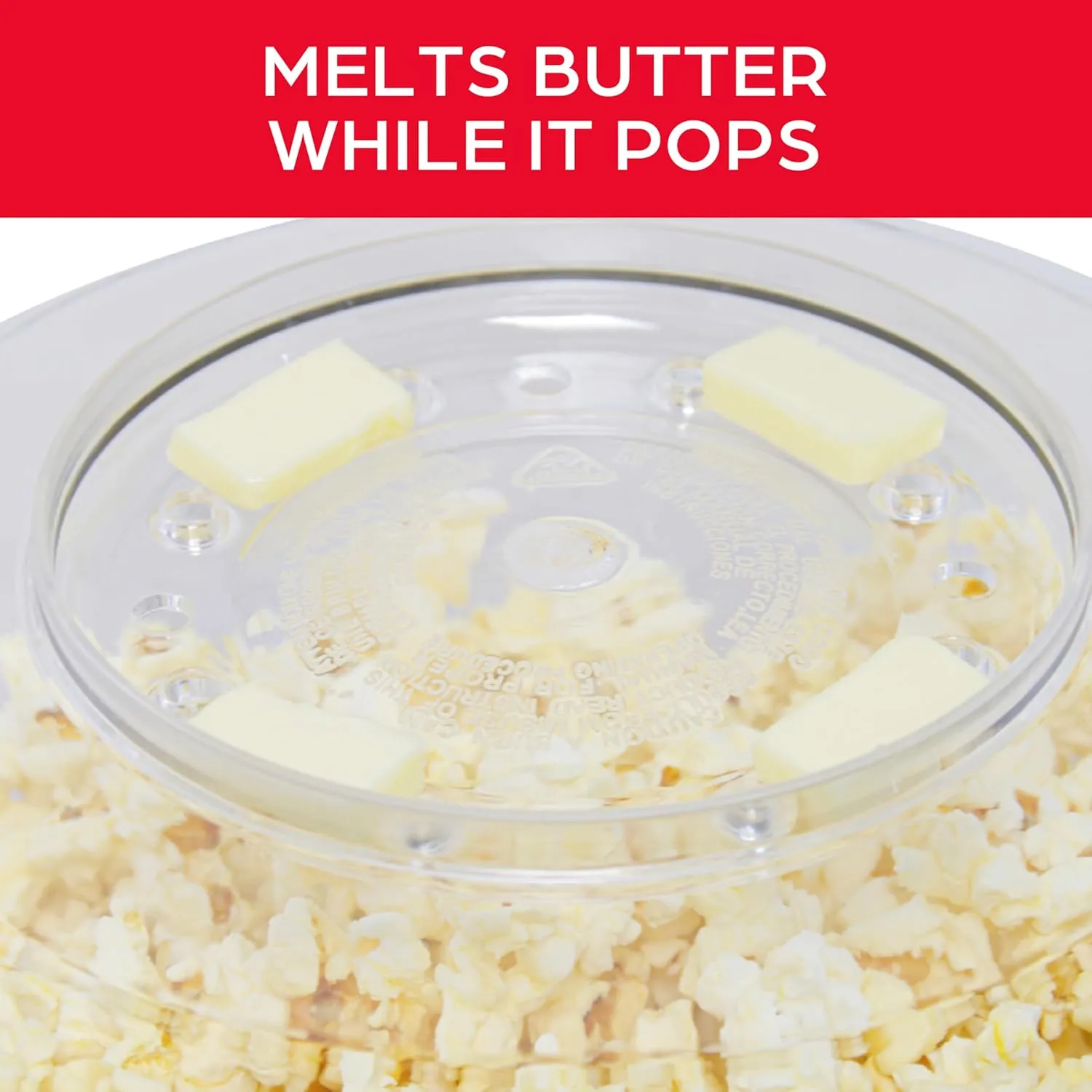 West Bend Stir Crazy Hot Oil Popcorn Popper, Popcorn Maker Machine with Large Serving Bowl Lid and Stirring Rod Perfect for Movie Night Snack Time or Parties, 6-Quart, Red