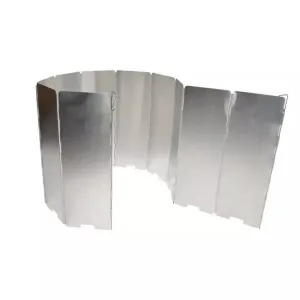 Wind Shield Screen BBQ Gas Stove 10 plates Foldable Aluminum Camping Cooker