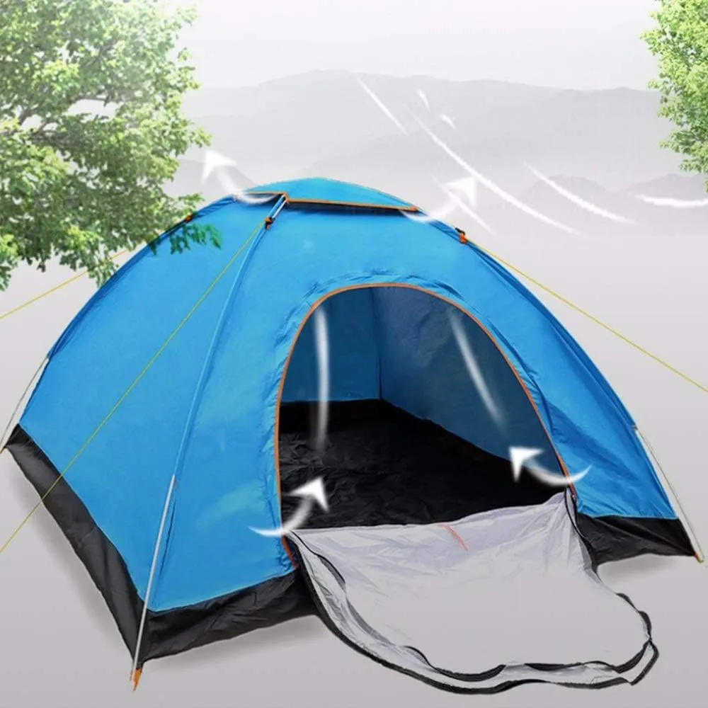 Winter Tent 3 People 4 Season Camping Hiking Mountaineering Outdoor Rain Instant Pop-up Dome Tent Family Camping Tent for Family Short Weekends