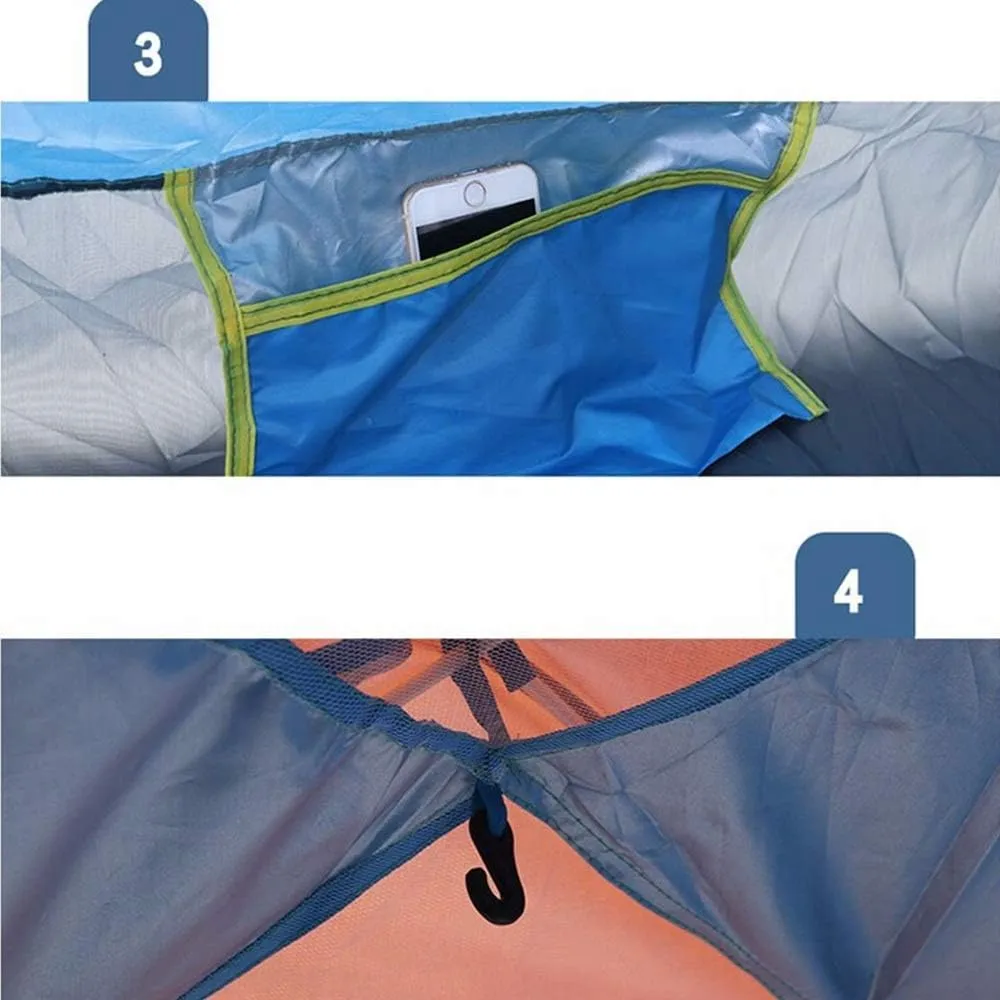 Winter Tent 3 People 4 Season Camping Hiking Mountaineering Outdoor Rain Instant Pop-up Dome Tent Family Camping Tent for Family Short Weekends