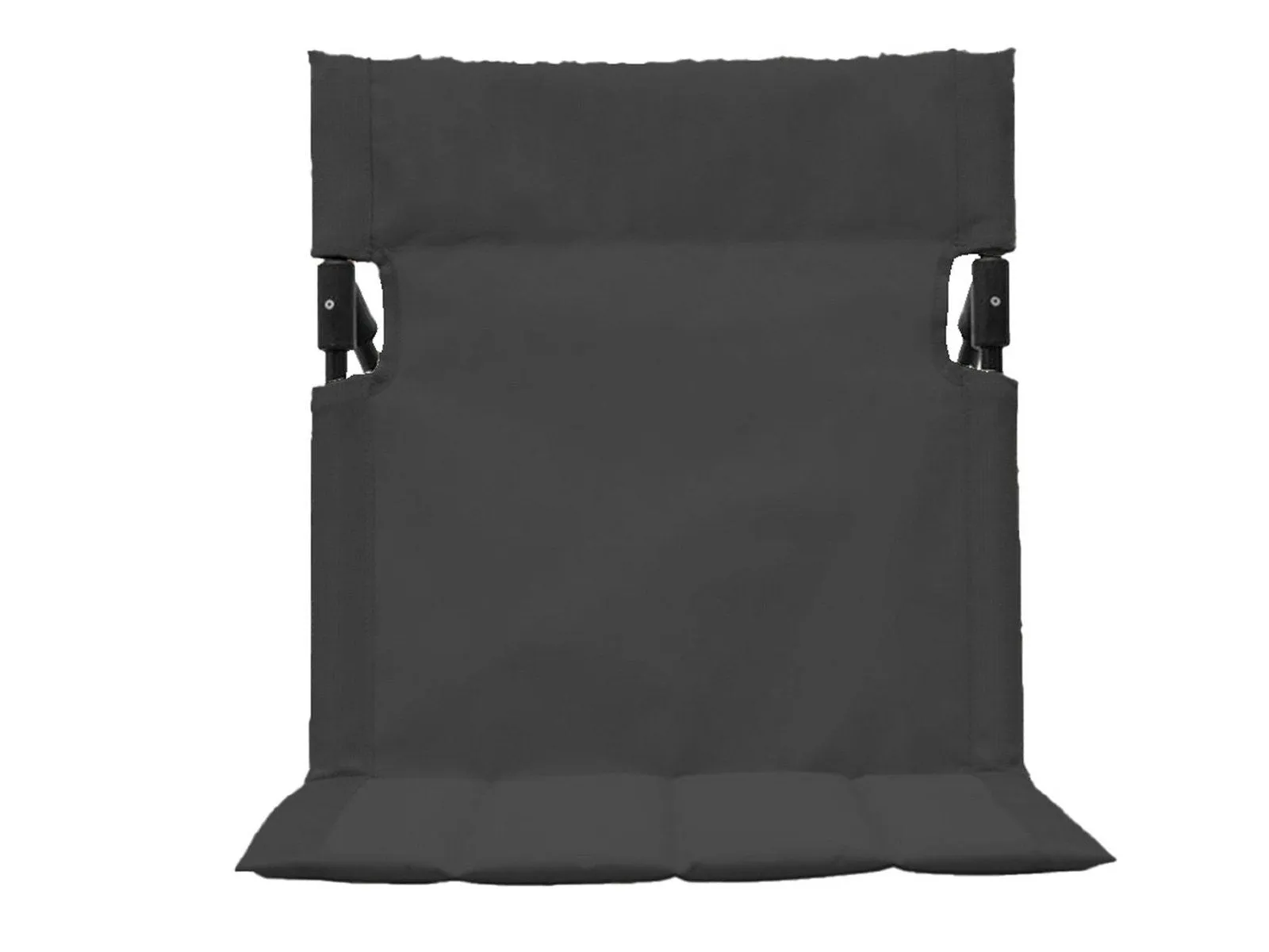 with Beach Mat Black 1Pc Backrest Eye-catching Chair Beach Folding Lounge Portable Stable