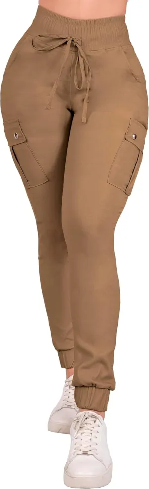 Women's Cargo Pants Hiking Joggers Summer Lightweight Quick Dry Athletic Outdoor Sports Sweatpants Travel Casual Button