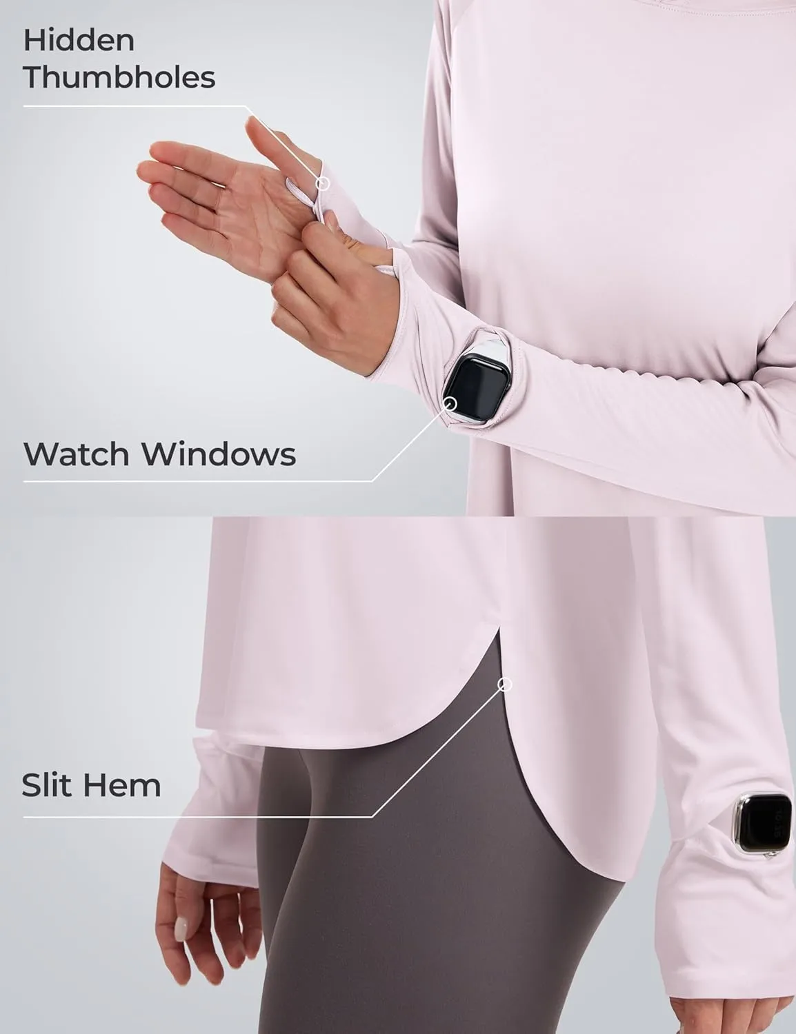 Women's UPF 50  Sun Shirt with Hoodie SPF Long Sleeve UV Protection Clothing Lightweight Fishing Hiking Outdoor