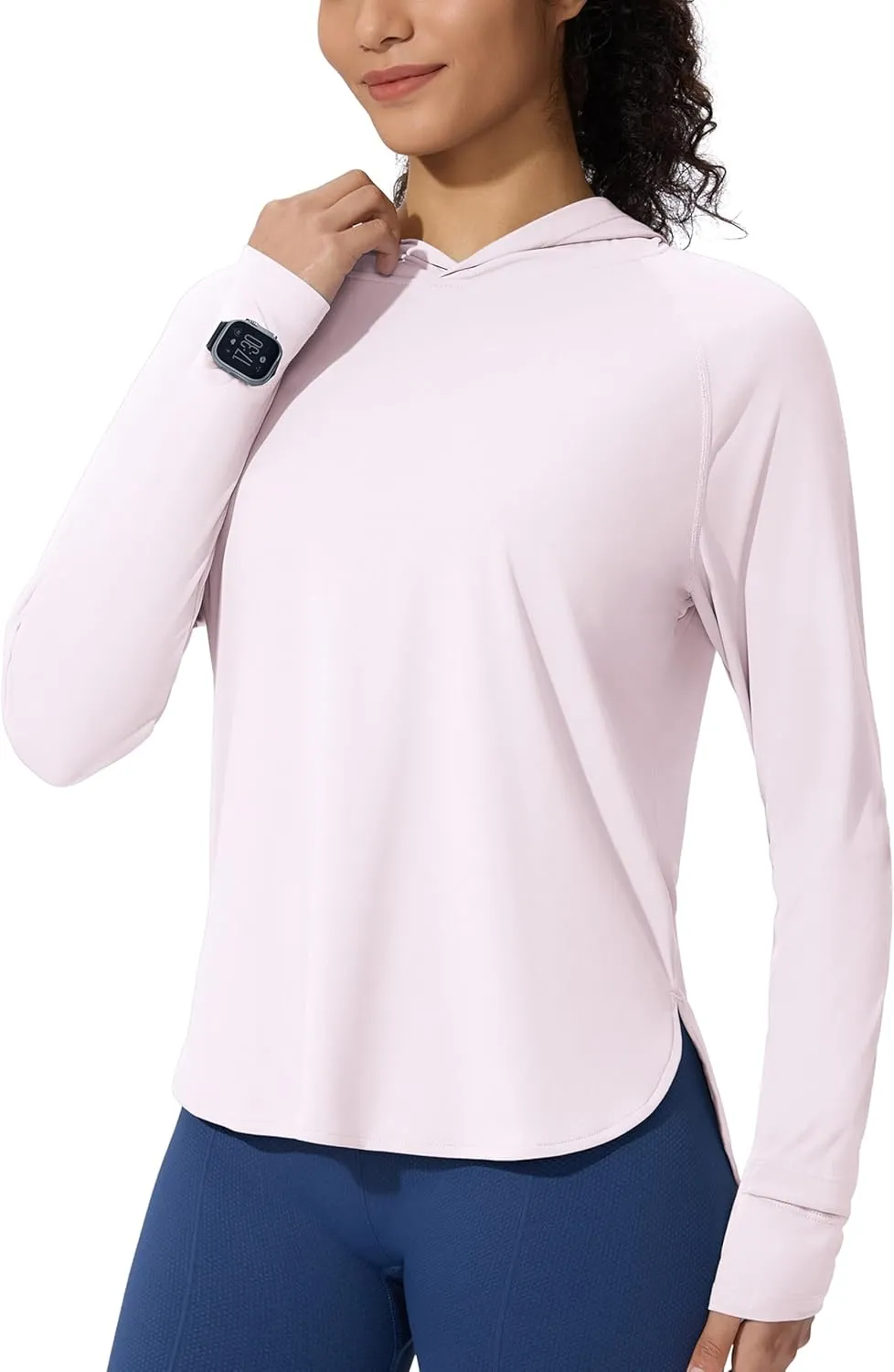 Women's UPF 50  Sun Shirt with Hoodie SPF Long Sleeve UV Protection Clothing Lightweight Fishing Hiking Outdoor