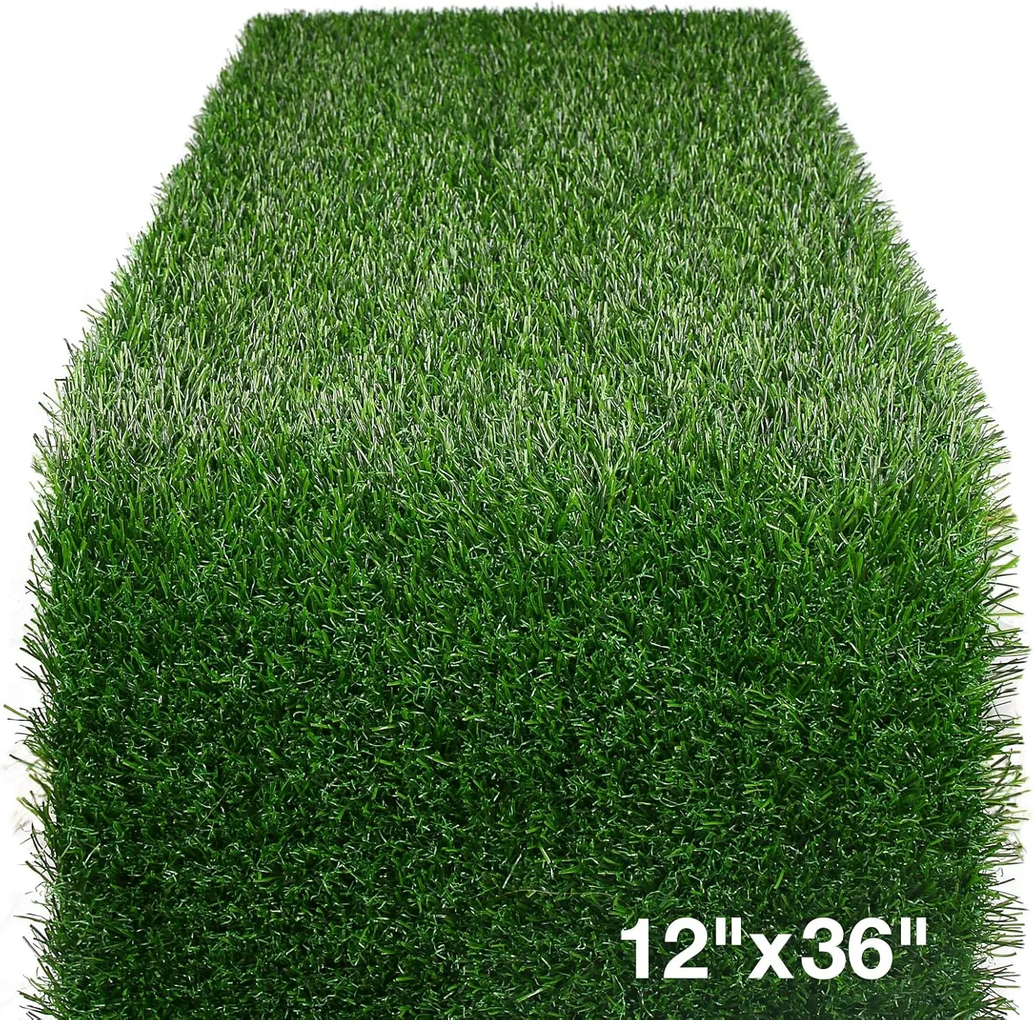 XLX TURF Artificial Grass Table Runner 12 x 36 Inch, Green Turf Table Runner Tabletop Decor Golf Theme Summer Spring Party Wedding Baby Bridal Shower