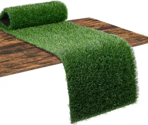 XLX TURF Artificial Grass Table Runner 12 x 36 Inch, Green Turf Table Runner Tabletop Decor Golf Theme Summer Spring Party Wedding Baby Bridal Shower
