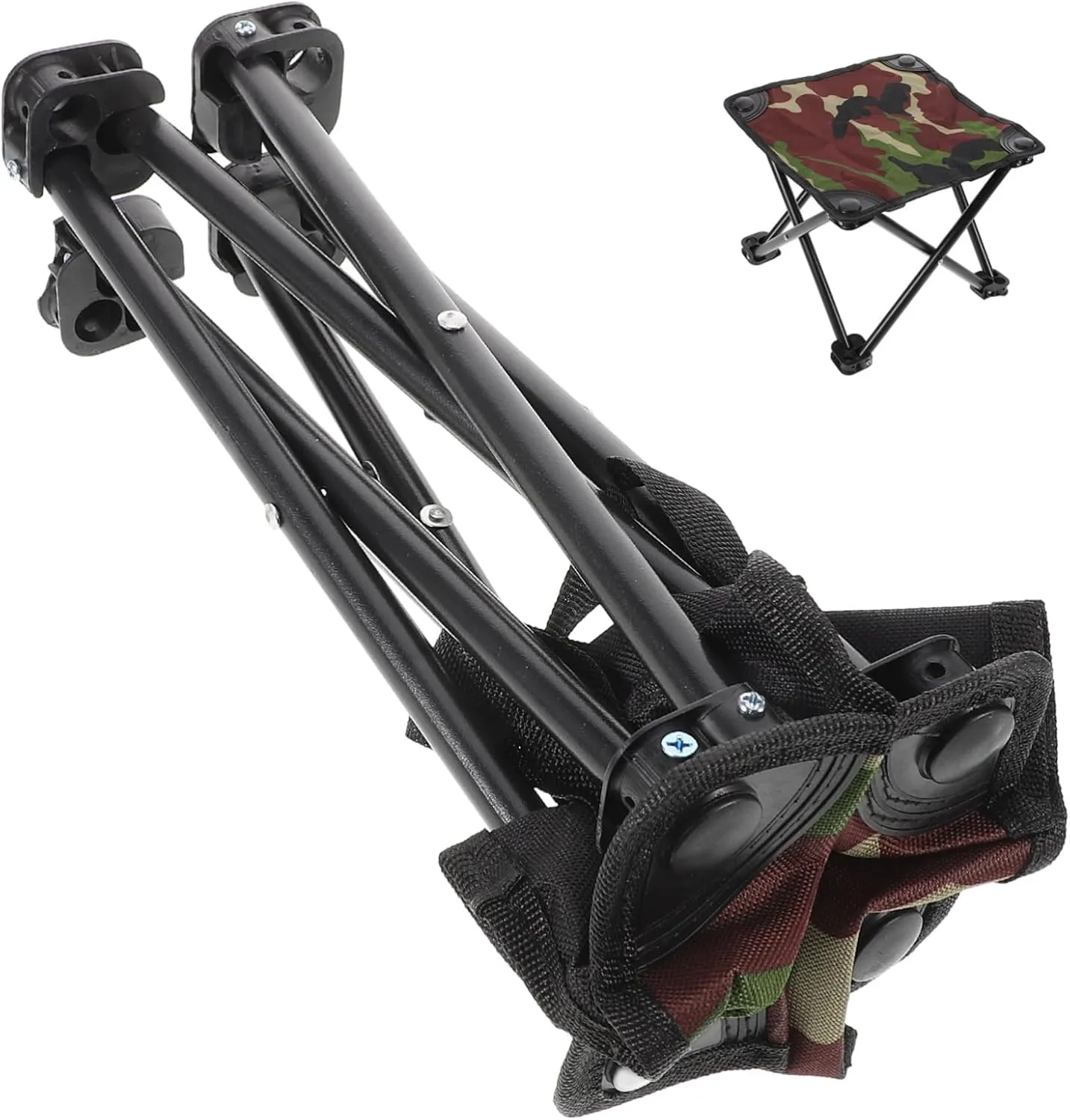 YARNOW Mini Folding Stool Light Portable Chair Backpack Fishing Stool Camping Van Seat Hunting Chairs