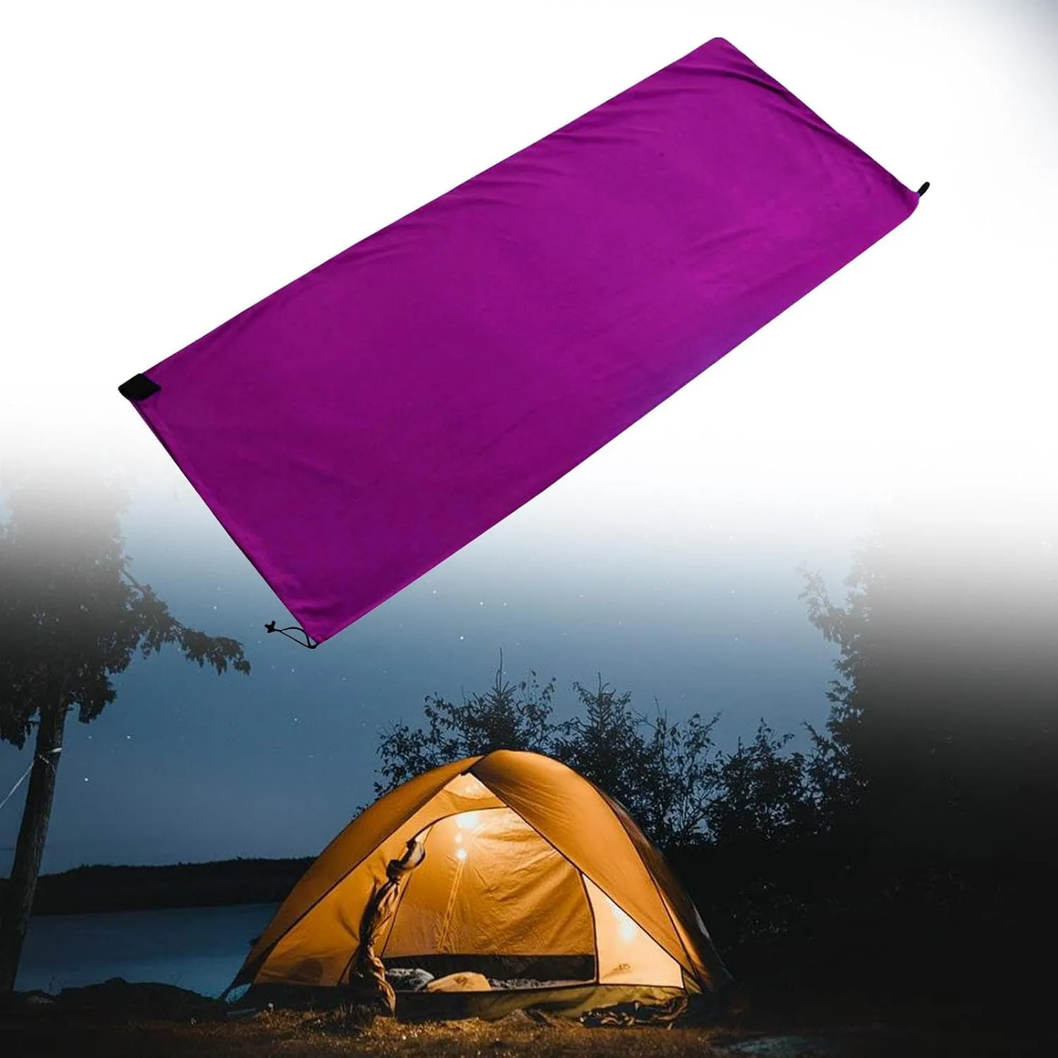 YIJU Fleece Sleeping Bag Liner for Camping and Backpacking 71x31.5inch