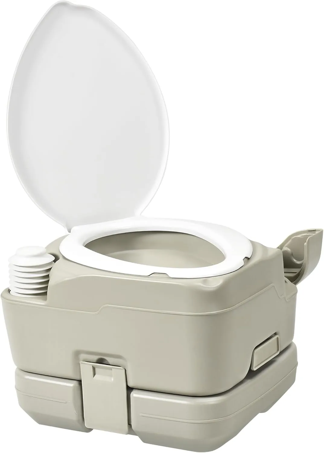 YITAMOTOR 2.6 Gal Portable Toilet for Camping, RV Toilet with Diagonal Elongated Bowl Seat, Porta Potty with Hand Sprayer, Leak-Proof for Adults, RV Travel, Hospital, Boat, Trip, Home