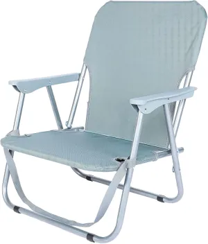YSSOA Folding Beach Adults, Portable Heavy-Duty Chairs Made of High Strength 600D Oxford Fabric and Steel Frame for Outdoors, Camping, Picnic, BBQ, 1-Pack, Grey (FNCHARCAMP08GV1)